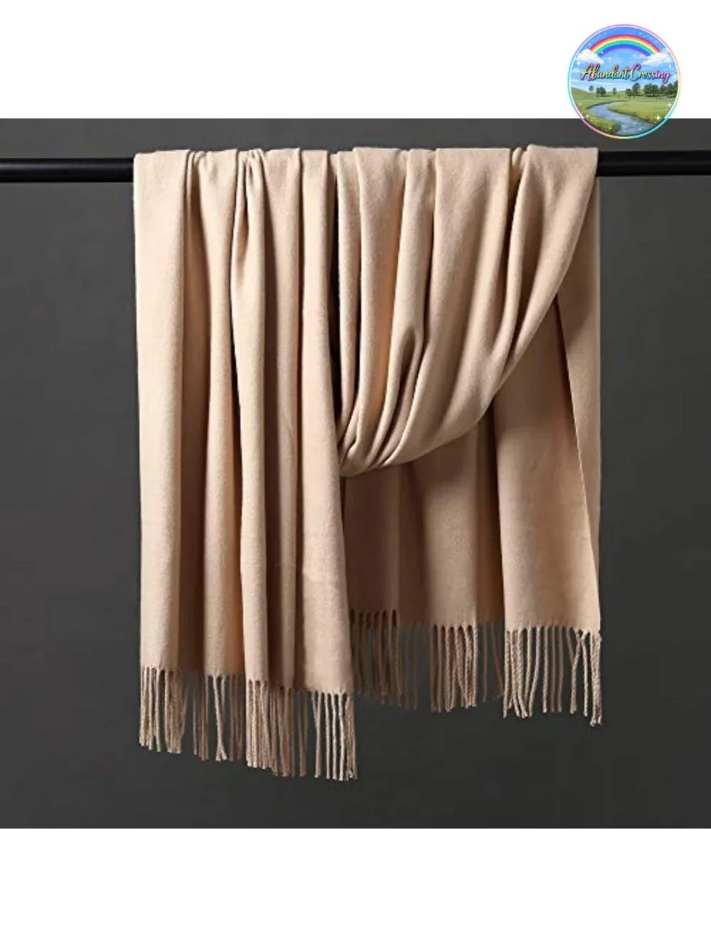 Wool Pashmina Shawl Wrap Soft Winter Warm Scarf for Women